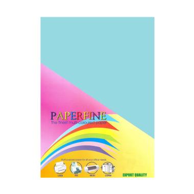 Paperfine Kertas HVS Warna Plano Blue [61x86 cm/25 Lembar] Blue