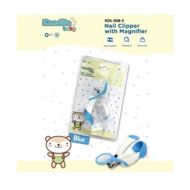 Kandila Nail Clipper with Magnifier - Blue