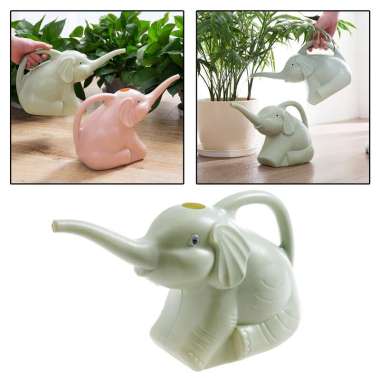 Household Flower Watering Pot Blue Riky Plastic Watering Can Long Mouth Watering Pot Cute Little Elephant Watering Can
