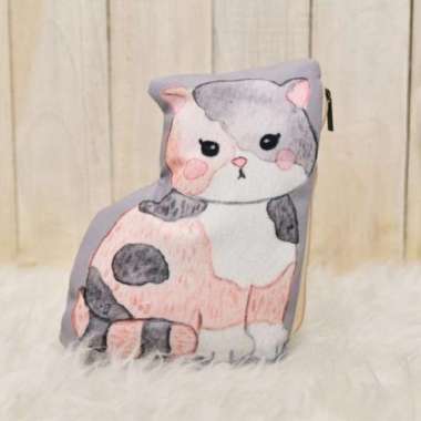 Pencil Case Scottish Fold / Tempat Pensil Karakter - Forget Me Not