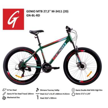 MTB 27.5 Genio by.united Velag tinggi alluminium 3x7Speed Shimano