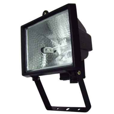 Kap Lampu Sorot Halogen 500W / Lampu Tembak Halogen 500 watt Hitam