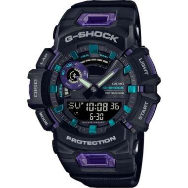 Casio G-SHOCK GBA-900 - Jam Tangan Pria G-SQUAD Bluetooth GBA900 Ungu