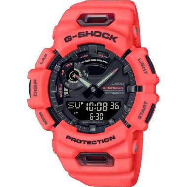 Casio G-SHOCK GBA-900 - Jam Tangan Pria G-SQUAD Bluetooth GBA900 Merah