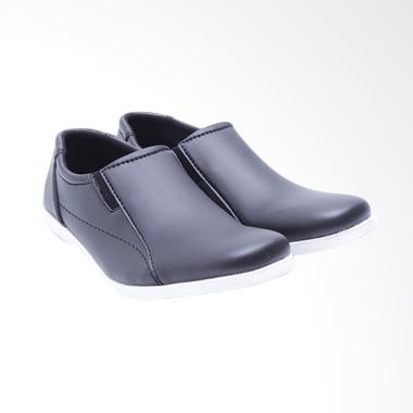 Dr.Kevin Mens Leather Shoes Sepatu Pria - Black [13140]