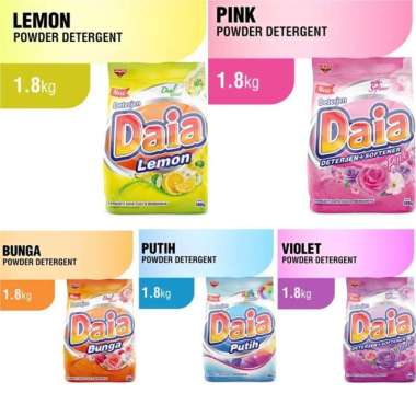 Promo Harga Daia Deterjen Bubuk + Softener Pink 1800 gr - Blibli