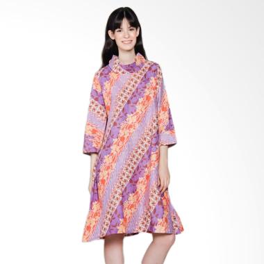 Jogja Batik Aulia Midi Dress Batik - Ungu