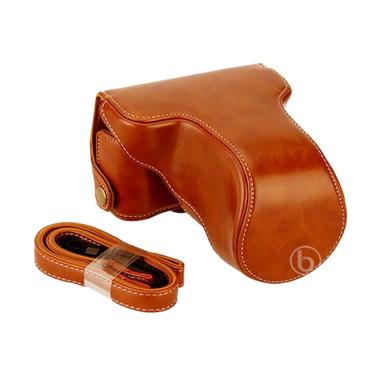 Fujifilm Leather Case Tas Kamera for X-A2/X-A1/X-M1 - Coklat Muda