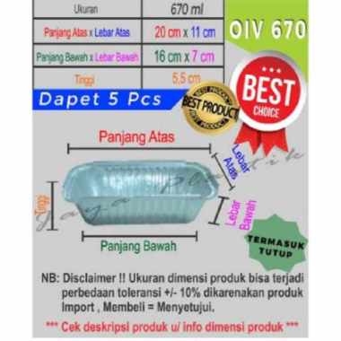 ALUMINIUM FOIL BULAT KINGFOIL OIV670 + LID