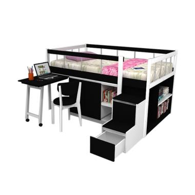 Funkids Austin 02-100 TL Tempat Tidur Anak - Black