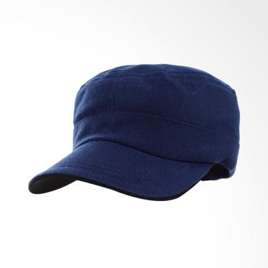 Elfs Shop Komando Military Cap Fleece Topi Pria - Biru Tua