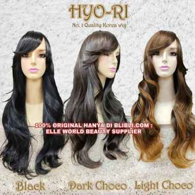 RAMBUT PALSU WIG WANITA PANJANG 70 CM CURLY KERITING WAVE OMBAK WIG CEWEK KOREA NATURAL PONI SAMPING