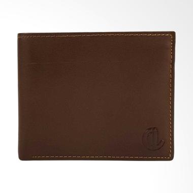 Cerry Jourdan Kulit Asli Lipat Dompet Pria - Brown [CJ13-GUJ]