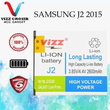 Vizz Baterai Double Power for Samsung Galaxy J2 Core Prime [2600 mAh]