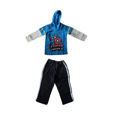 Jumping Beans Captain America Setelan Baju Jumpsuit Anak - Biru