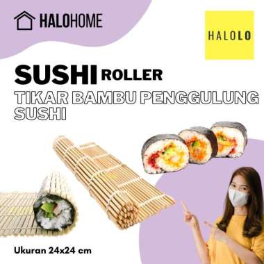 Tikar Penggulung Sushi Roller Bambu Sushi Mat Kimbab