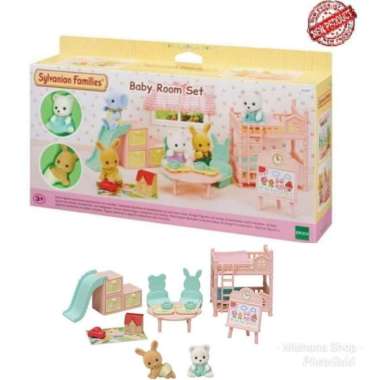Furniture Sylvanian Families Kamar Tidur Bayi Baby Bedroom Set
