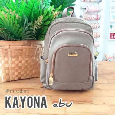 TAS RANSEL P KAYONA RUMAH WARNA cream