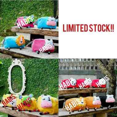 TAS SELEMPANG HEAD ANIMAL RUMAH WARNA (kids) sapi hitam