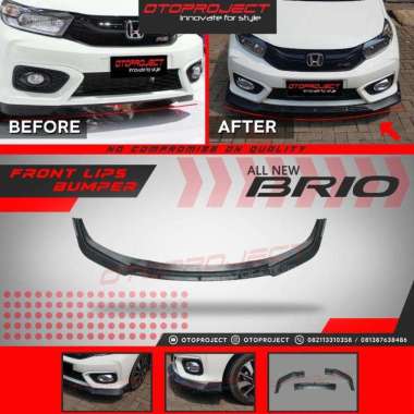 Otoproject Front Lips Bumper Depan for All New Brio BLACK