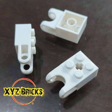 LEGO PARTS 6021315 - Brick 2x2 with Cup for Ball White
