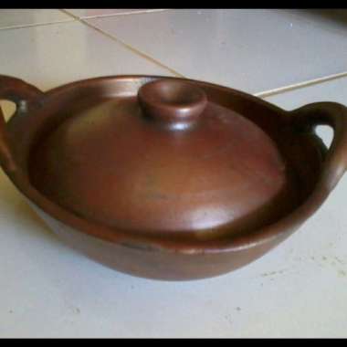Kuali Tanah Liat Bertutup | Gerabah Tanah Liat Bertutup | Wajan Gudeg