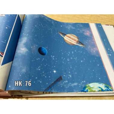 Wallpaper Dinding Motif Planet dan Satelit Luar Angkasa HK