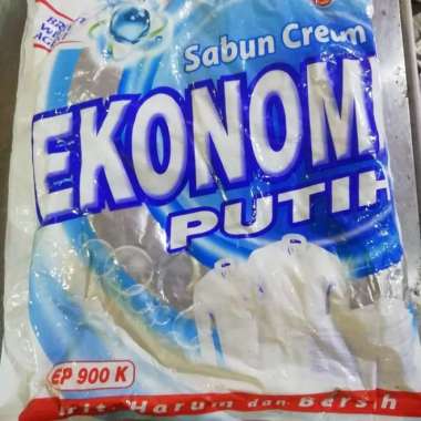 EKONOMI SABUN CREAM COLEK PUTIH EP900K BESAR (455 gr/12 PCS/Karton) PUTIH BIRU