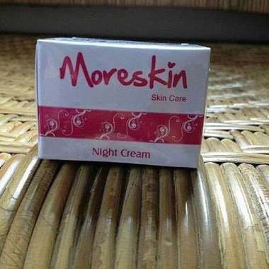 Krim Pemutih Muka Glowing / Pemutih Wajah Cepat / Pencerah Wajah yang Aman - Krim MORESKIN Night