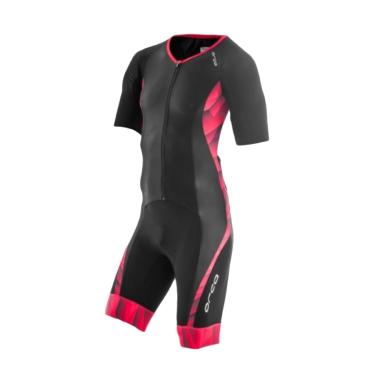 ORCA Men 226 Short Sleeve Racesuit Pakaian Sepeda - Black Pink
