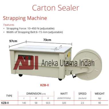 Getra KZB-II Strapping Machine - Mesin Pengikat Tali Pada Karton Dus KZBII KZB II
