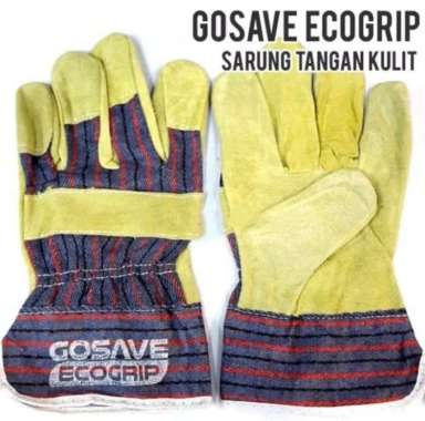 Sarung tangan las kombinasi Gosave . Gosave sarung tangan ECO grip . Sarung tangan kerja Kombinasi .