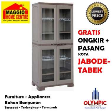 LEMARI PIRING MULTIFUNGSI 2 PINTU - LEMARI PIRING BESAR - OKL JUMBO - OLYMPLAST