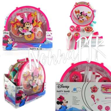 Minnie Party Band - Mainan set alat musik Drum Perkusi