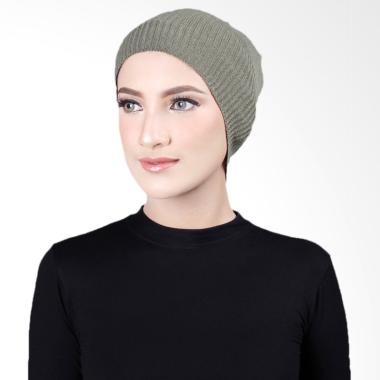 Cantik Kerudung Misha Cape Inner Rajut - Dusty Olive No.10