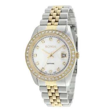 BONIA BNB10550-1157S SILVER GOLD RING DIAMOND MAN