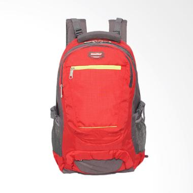 Real Polo Backpack Kasual Jumbo HCB ... g Cover - Merah [Size XL]