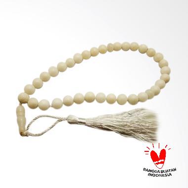 Vee Terapi Kesehatan Batu Giok Gelang Tasbih - Putih [Tasbih 33] Putih