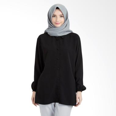 Hanalila Daily Hijab Lylaa Tops Blouse Muslim - Black