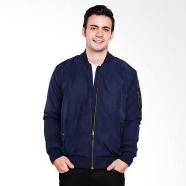Bafash Bomber Jaket Pria - Blue Navy