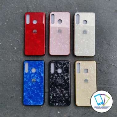 Hard Case Huawei P30 Lite - Nova 4E Shiny Shell Case Diamond Glass Hardcase Cover Casing Hp Murah