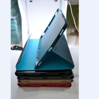 Casing Sarung Buku FlipCover SmartCover Tablet Samsung Tab S Pen A 8inch 2019 / T295 Kesing Dompet Sampul tab Navy Blue