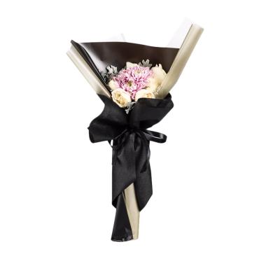 Bloome de Fleur Small Korean Bucket - White Rose