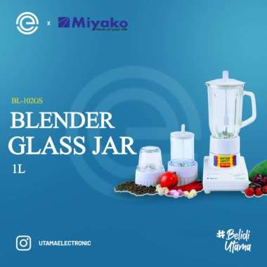 MIYAKO Blender Kaca 3 in 1 - BL-102GS