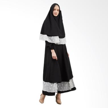 SYAHEERA Khaleef Dress Muslim Syar'i Wanita - Black