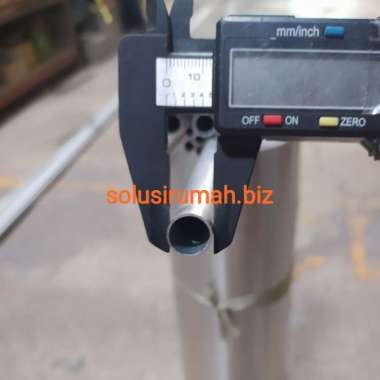 PIPA ALUMINIUM 13MM PER10CM PANJANG 10 CM OD 13 MM +- POTONGAN ALMINI