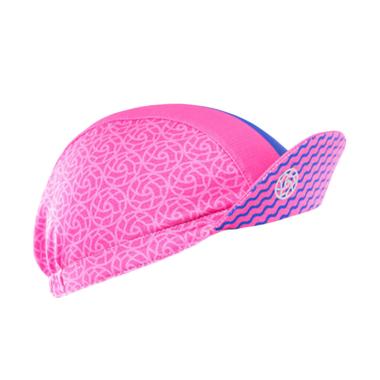 Temple Project Women Electro Cycling Cap Topi Sepeda Wanita - Shocking Pink