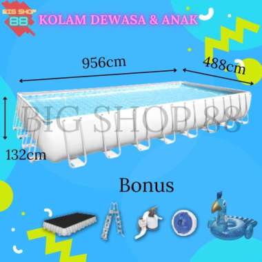 BESTWAY KOLAM RENANG TERBESAR PORTABLE KOLAM RENANG KELUARGA FAMILY SWIMMING POOL KOLAM RENANG ANAK