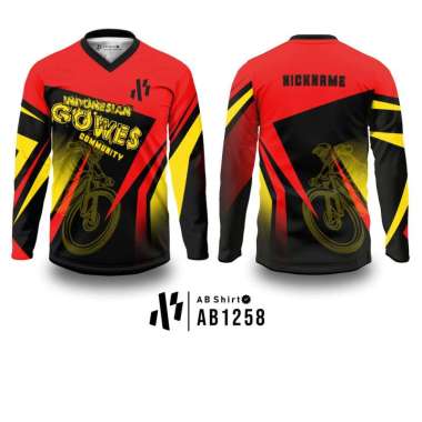 JERSEY SEPEDA INDONESIAN GOWES CUSTOM RED XXXL