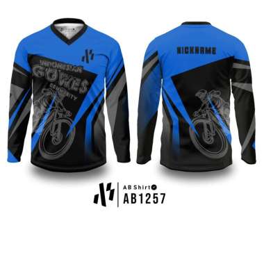 JERSEY SEPEDA INDONESIAN GOWES CUSTOM BLUE XXXL
